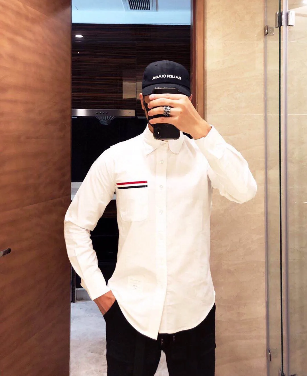 ：968（TB In Stock） THOM BROWNE .TBClassic Classic Authentic Quality + Same Style ：White ：0/1/2/3/4
